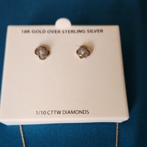 18kt Gold Plated Sterling Silver Set